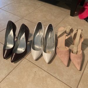 3 pairs of leather shoes bundle